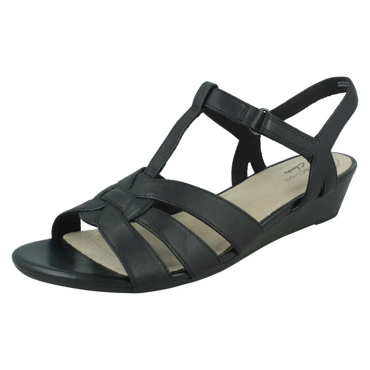 Ladies Clarks T-Bar Summer Sandals Abigail Daisy