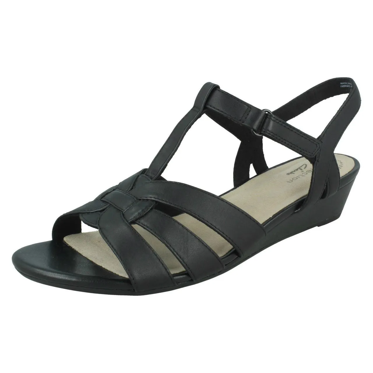 Ladies Clarks T-Bar Summer Sandals Abigail Daisy