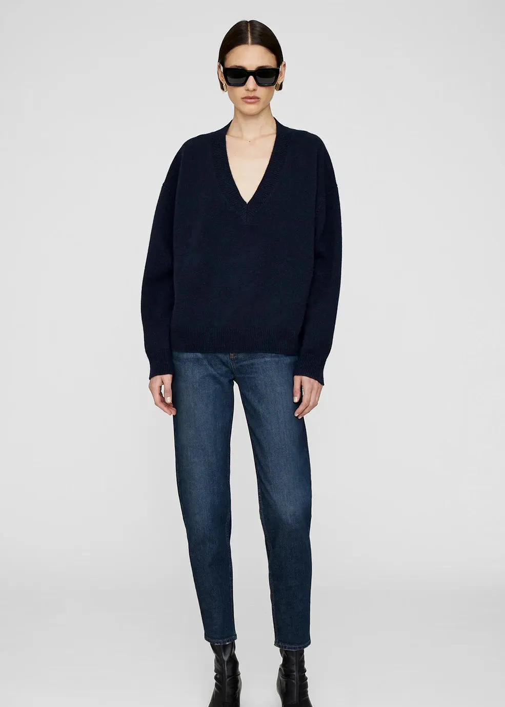 LEE SWEATER DEEP NAVY - ANINE BING