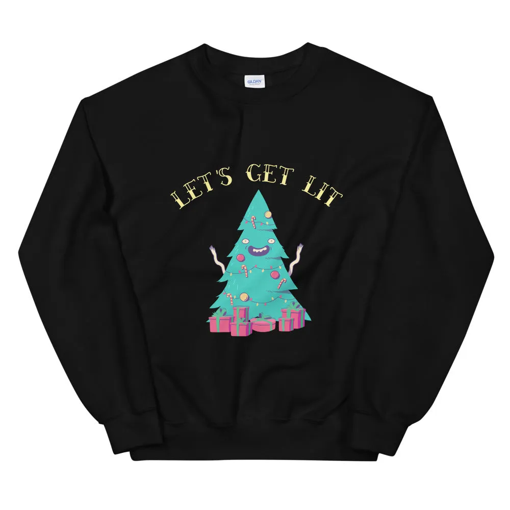 Let's Get Lit - Christmas Sweatshirt