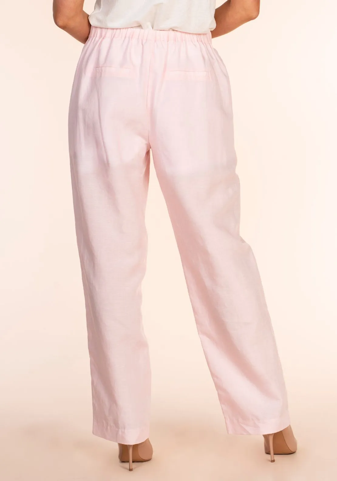 Linen Suit Pant - Pink