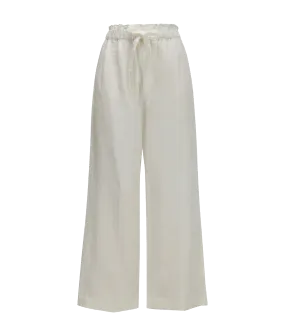 Linen Trousers - White