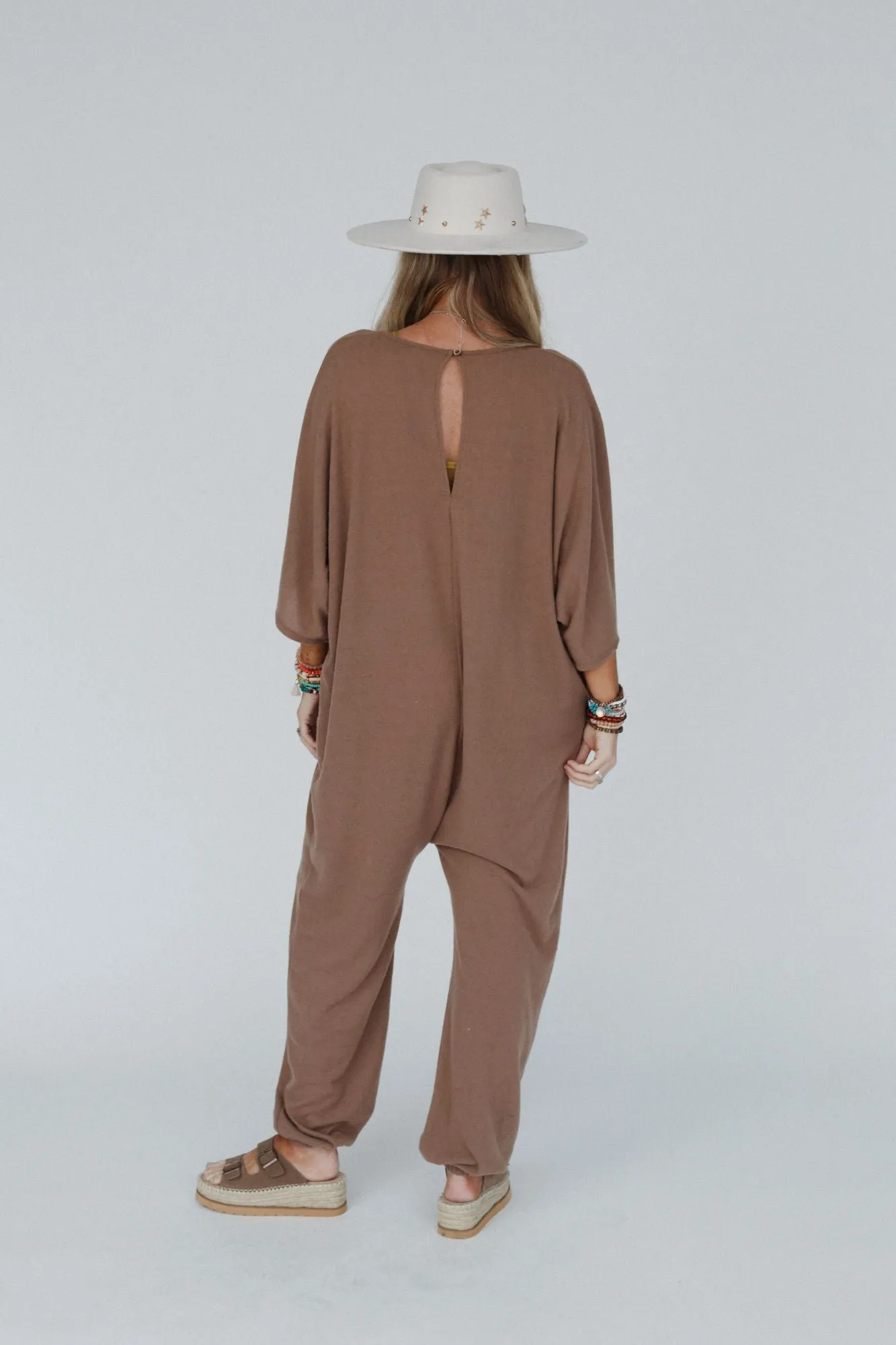 Lovely As Ever Harem Jumpsuit - Mushroom