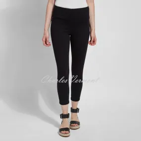 Lysse Cropped Toothpick Denim Legging with Back Pockets – Style 1608 (Black)