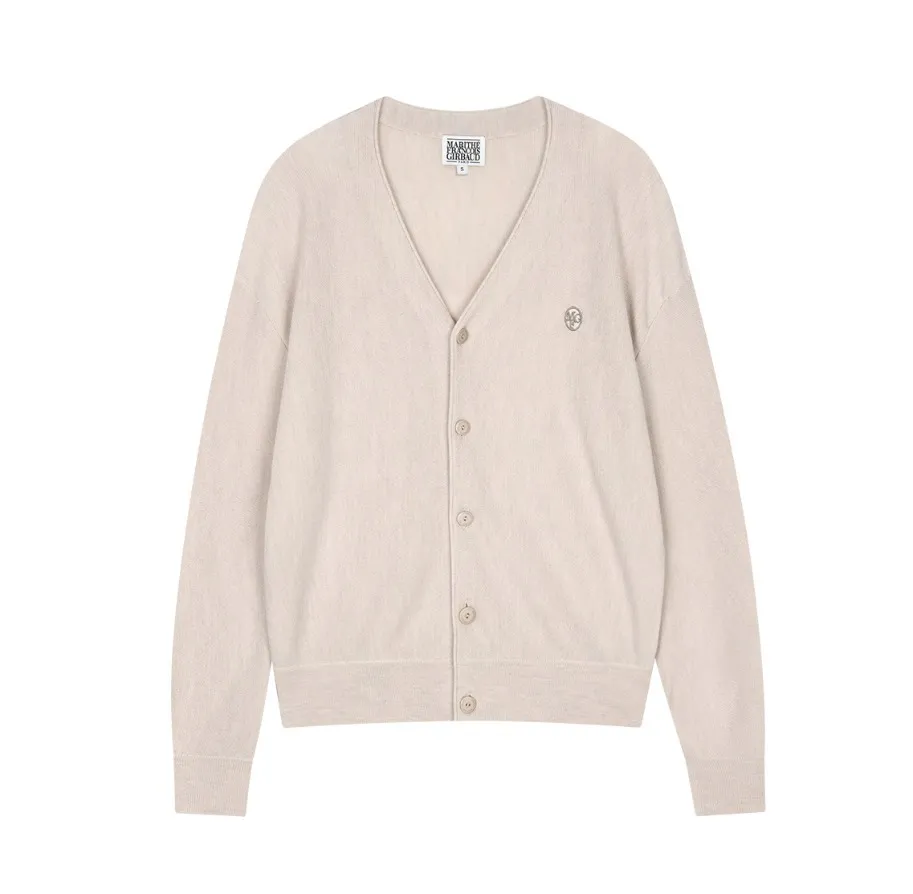 Marithe + Francois Girbaud  |[MARITHE]★V NECK MERINO WOOL CARDIGAN