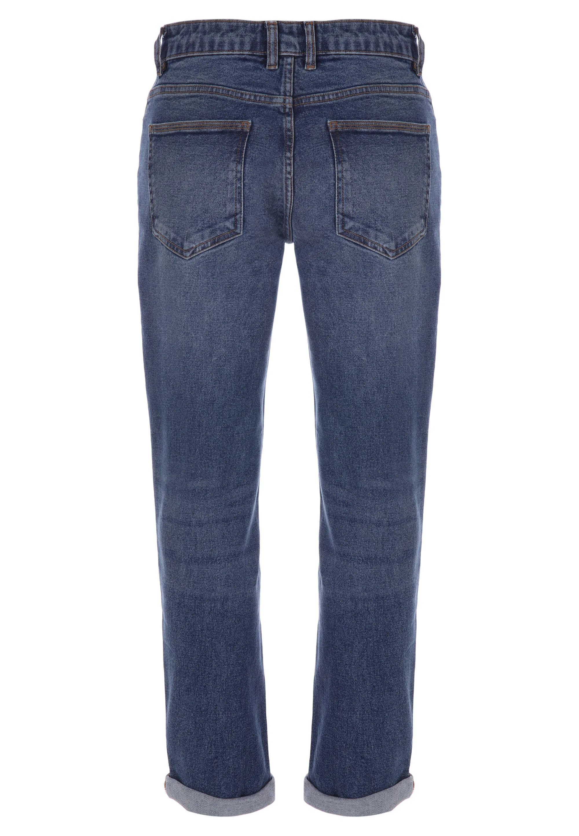 Mens Mid Blue Straight Vintage Jeans