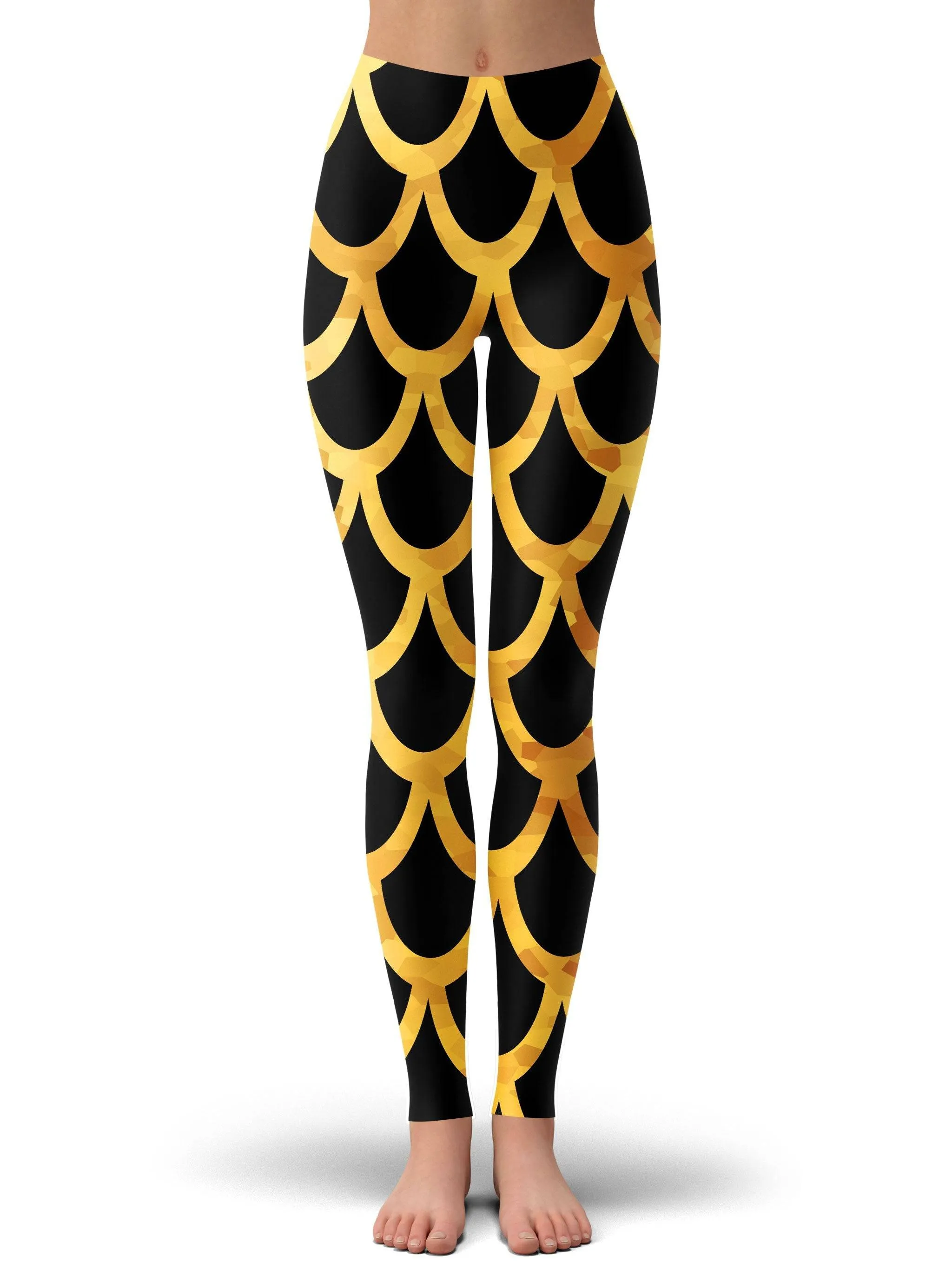 Mermaid Scales Gold Leggings