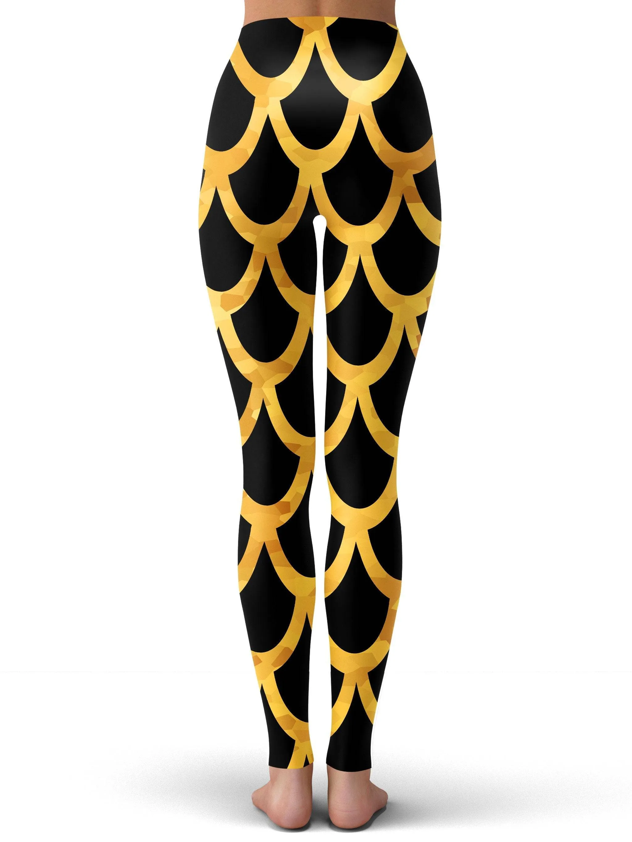 Mermaid Scales Gold Leggings