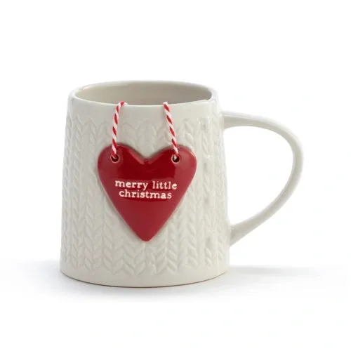 Merry Little Christmas Mug With Ornament Set