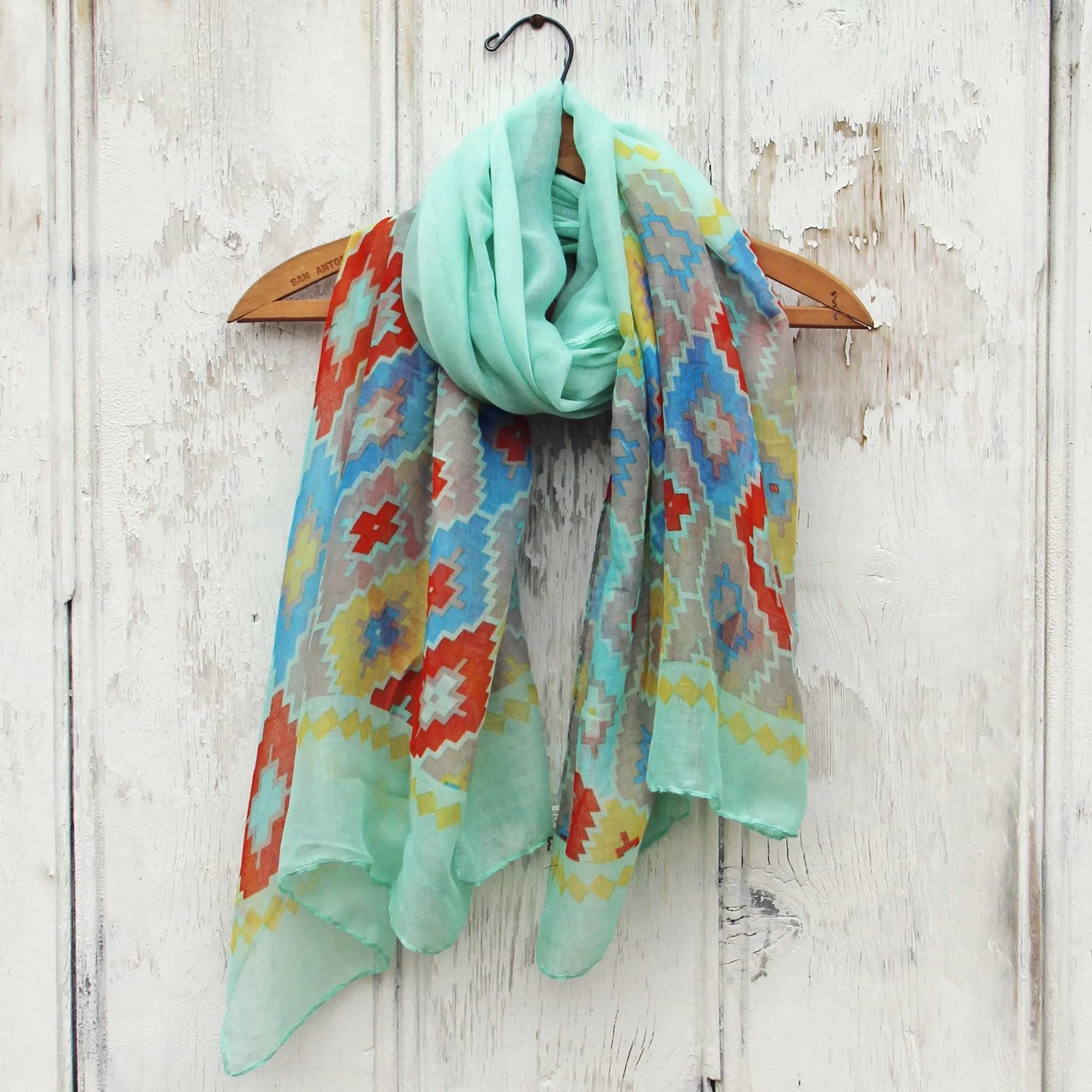 Midnight Sun Scarf in Mint