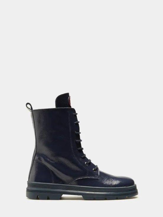 Military leather boots