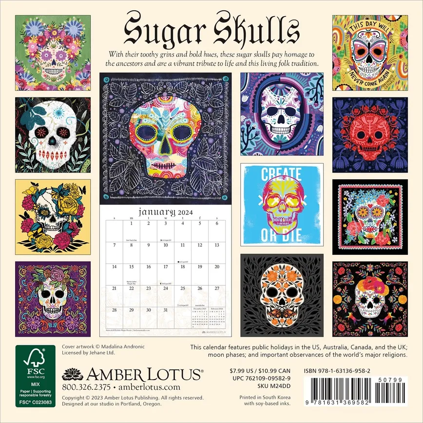 Mini Sugar Skulls Calendar