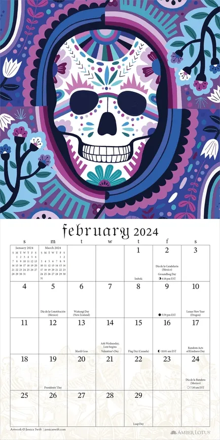 Mini Sugar Skulls Calendar