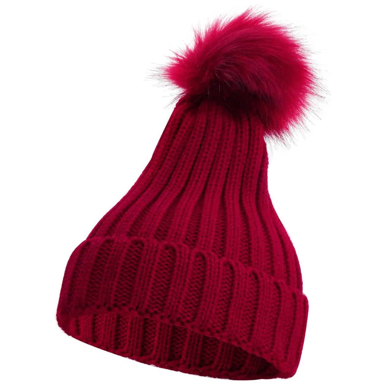 Mira Beanie in Burgundy