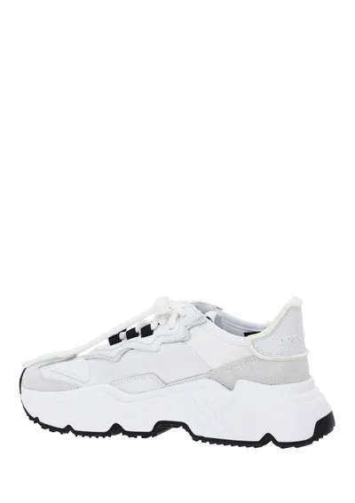 Mixed Materials Daymaster Sneakers - White