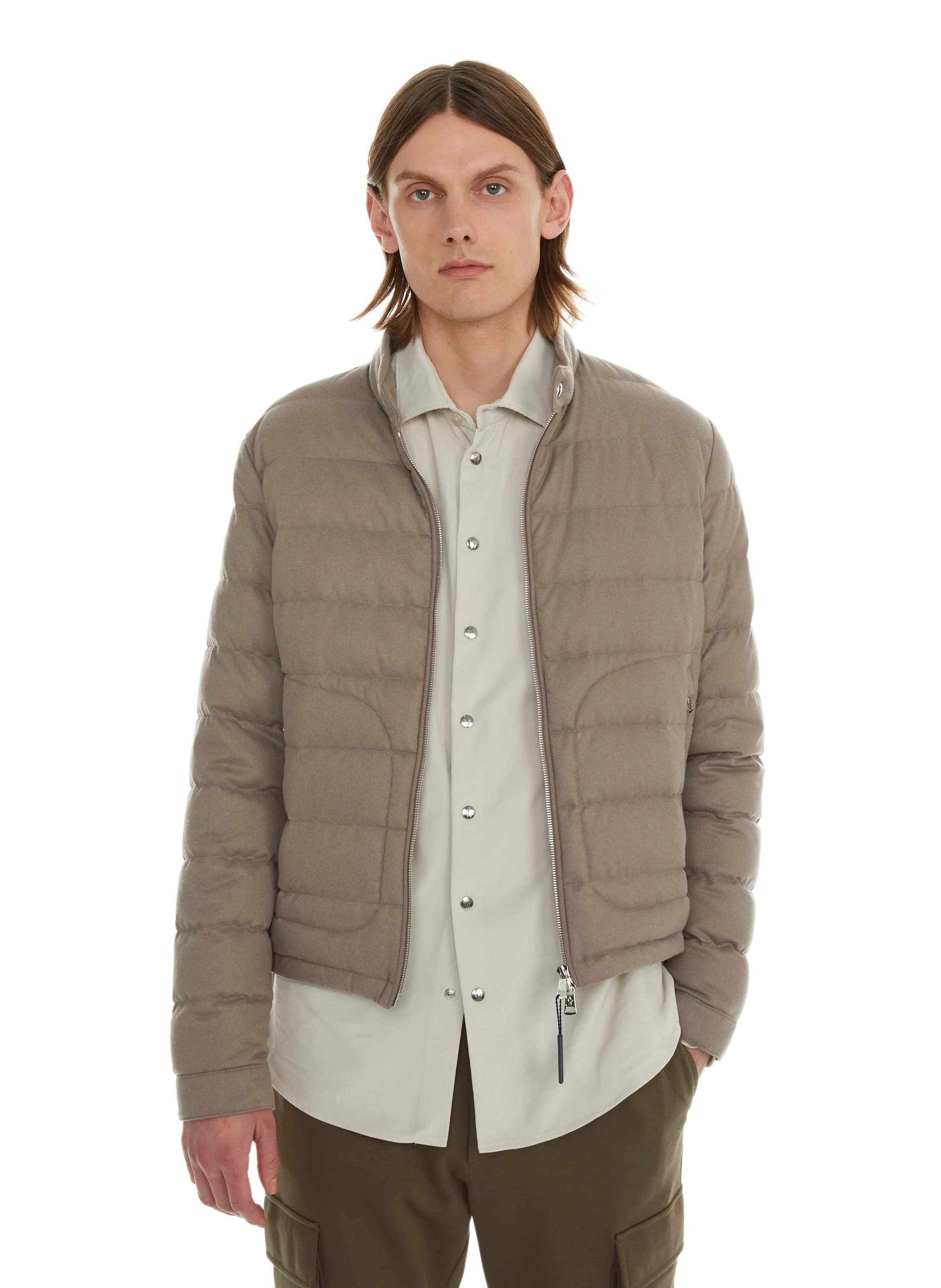 MONCLER  Acorus down jacket - Beige