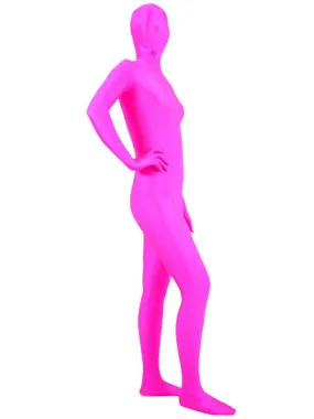 Morph Suit Fuchsia Lycra Spandex Fabric Zentai Suit Unisex Full Body Suit