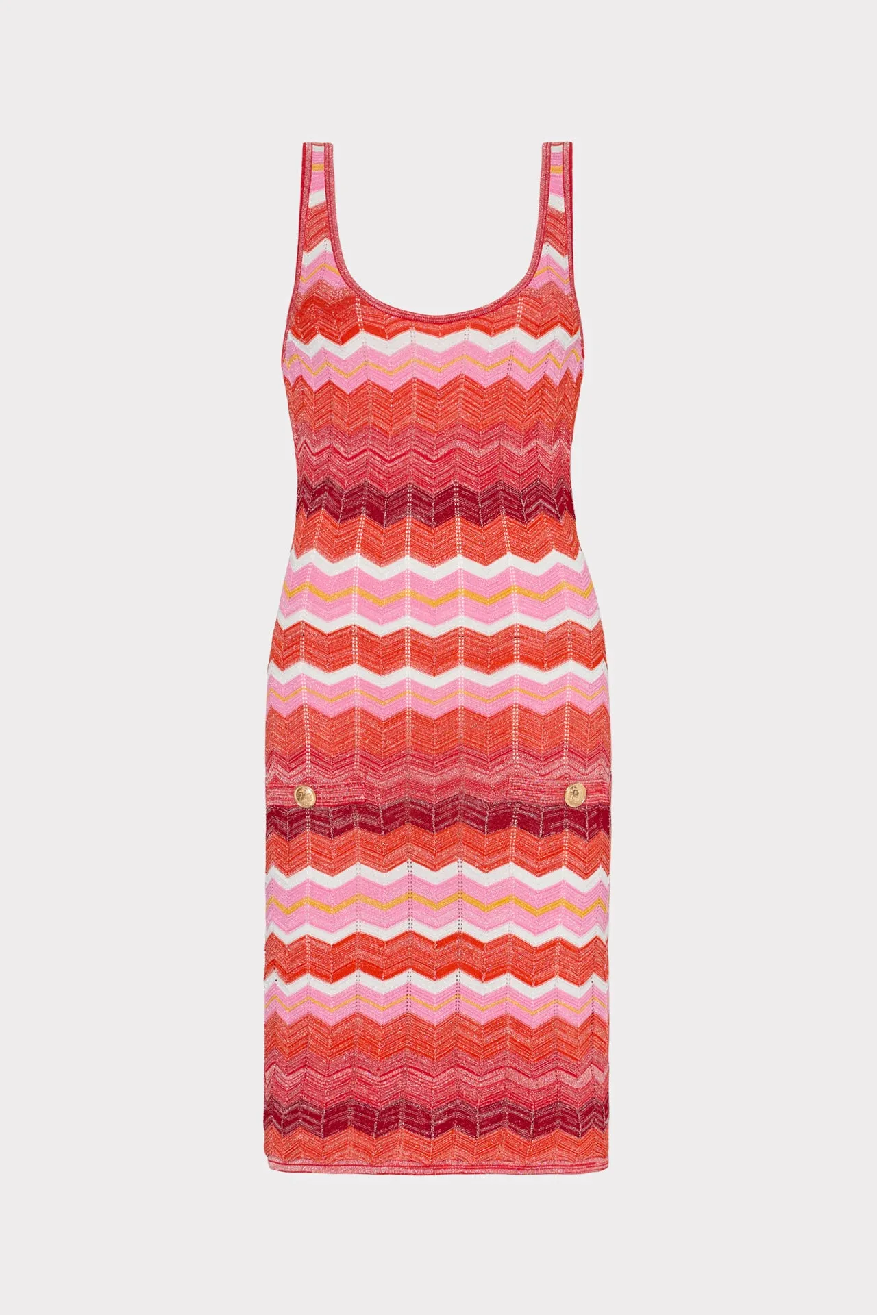 Multi Zig Zag Tank Mini Dress