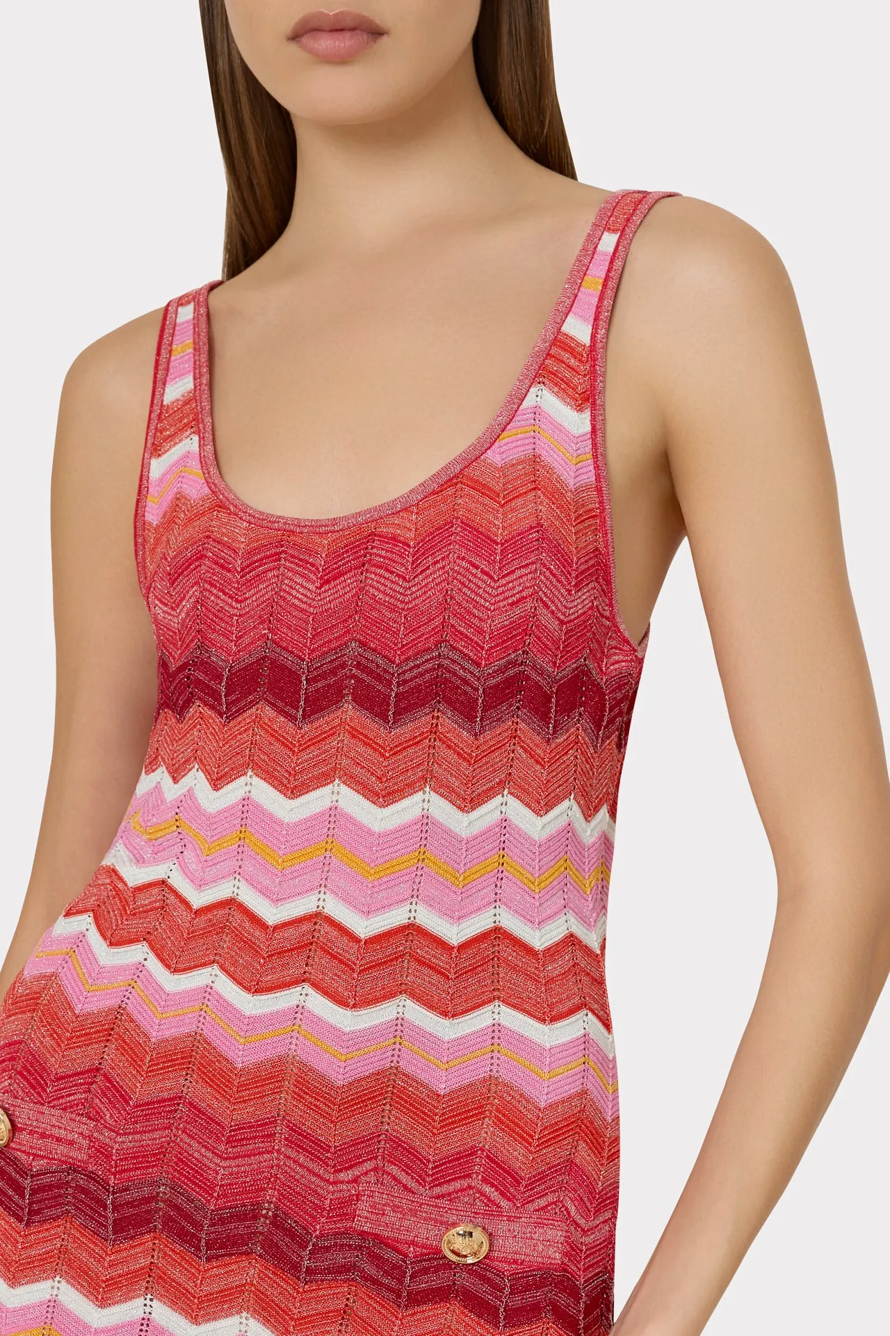 Multi Zig Zag Tank Mini Dress