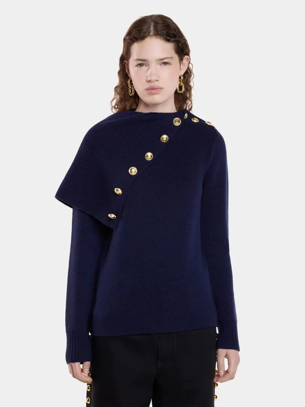 Navy Wool Sweater