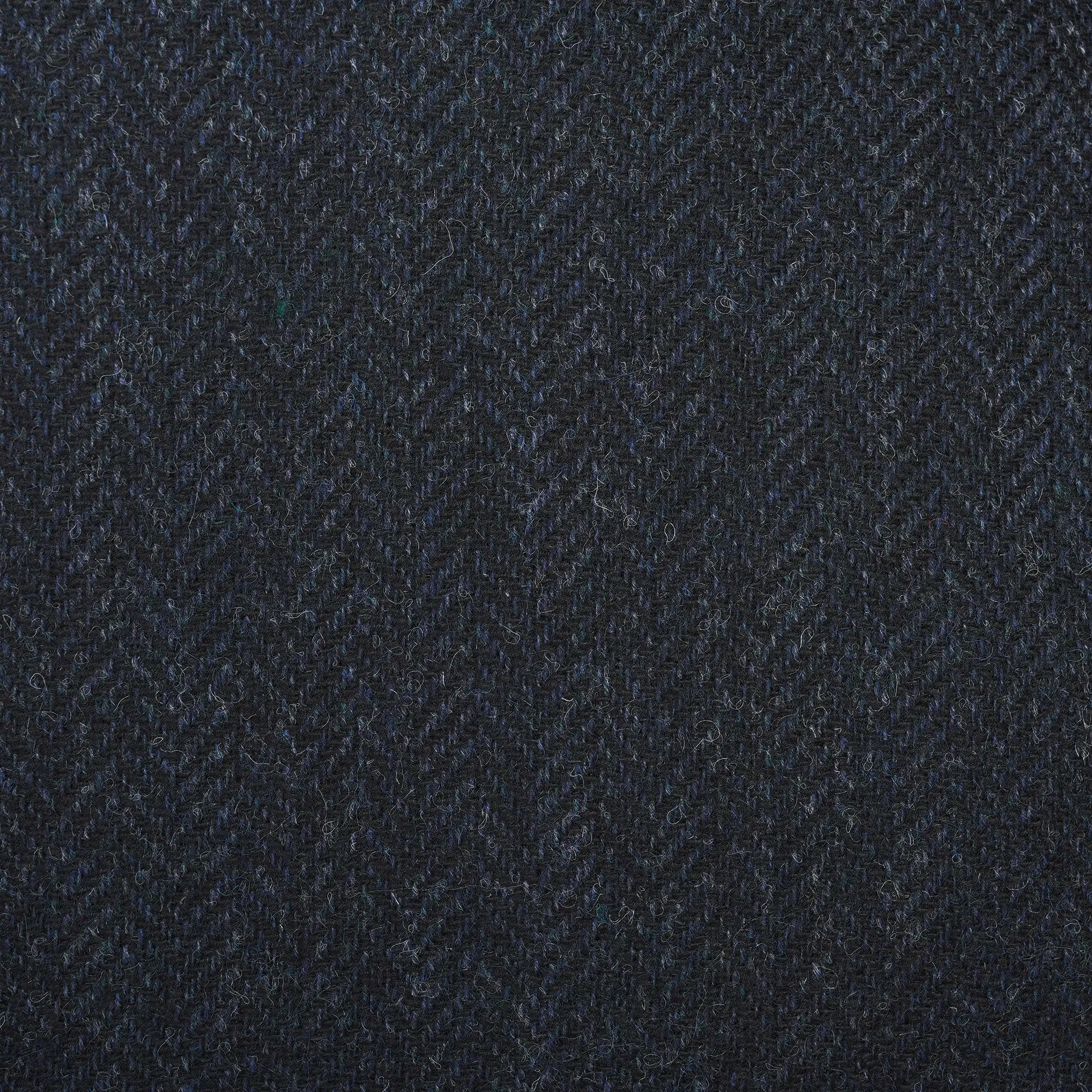 Navy 11oz Three Button Shetland Herringbone Suit