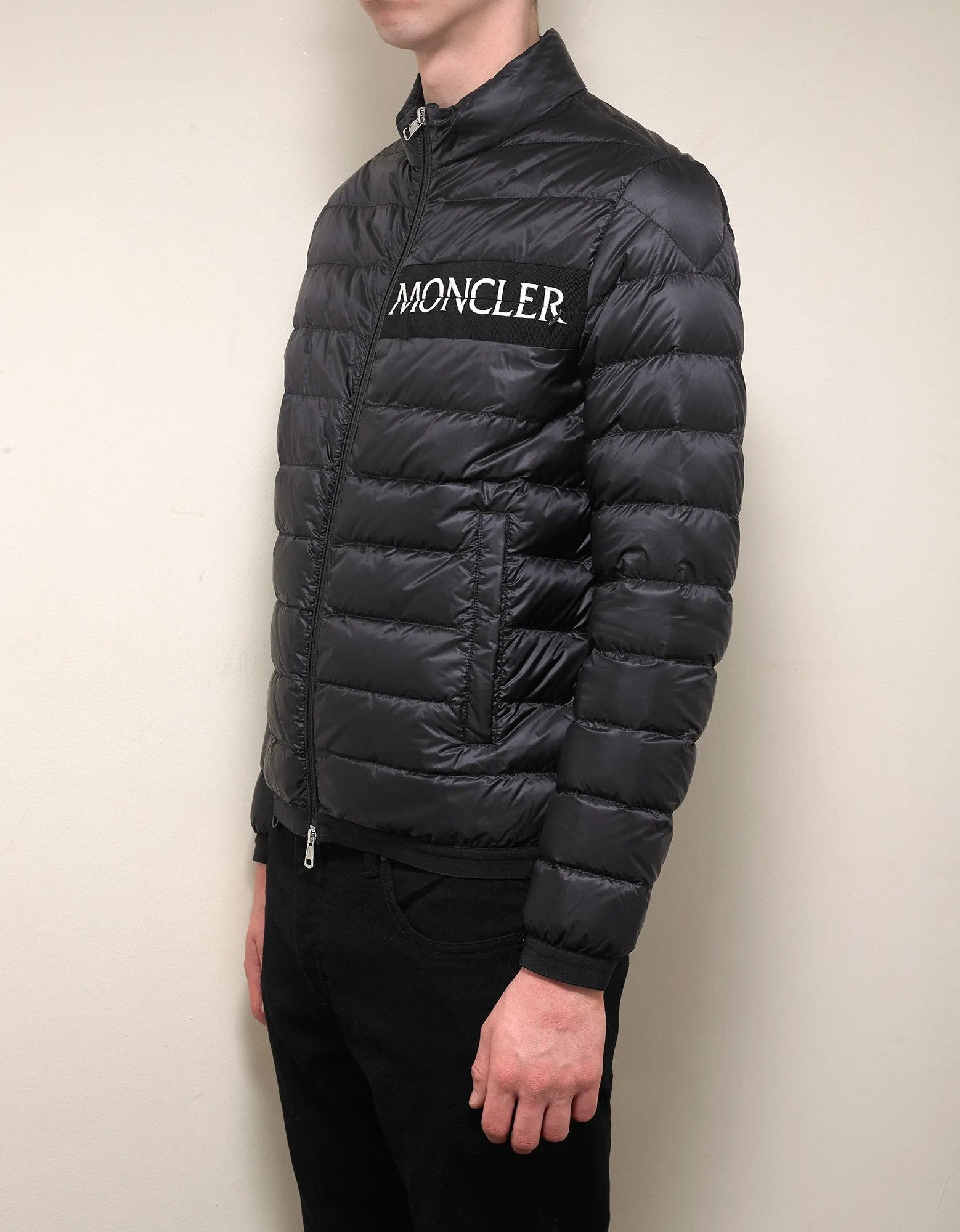 Neveu Black Nylon Down Jacket