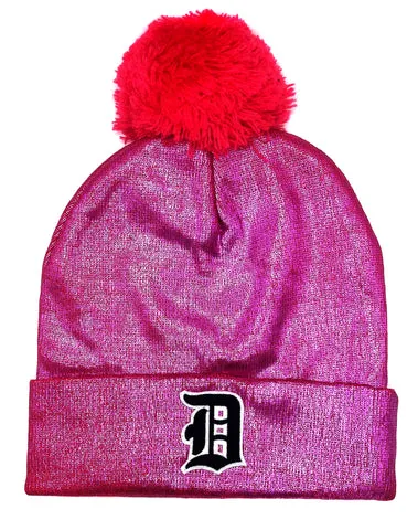 Old English D Metallic Beanies. Assorted Colors