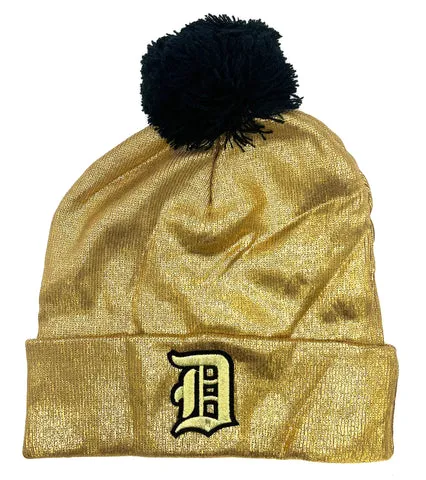 Old English D Metallic Beanies. Assorted Colors