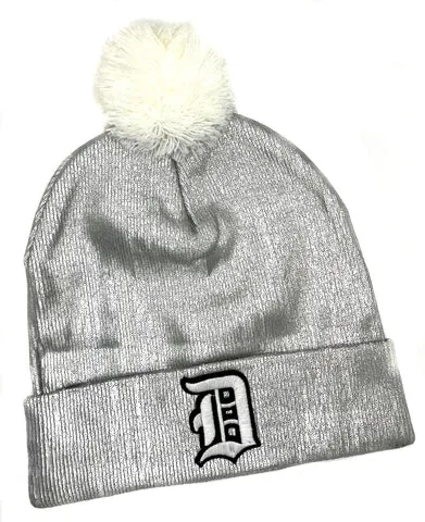 Old English D Metallic Beanies. Assorted Colors