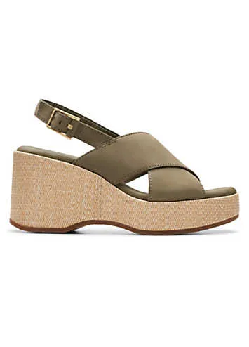 Olive Nubuck Manon Wish Sandals by Clarks | Look Again