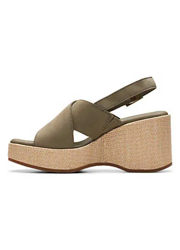 Olive Nubuck Manon Wish Sandals by Clarks | Look Again