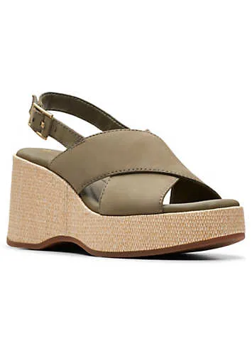 Olive Nubuck Manon Wish Sandals by Clarks | Look Again