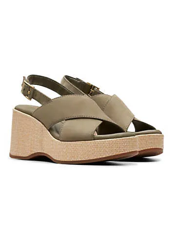 Olive Nubuck Manon Wish Sandals by Clarks | Look Again