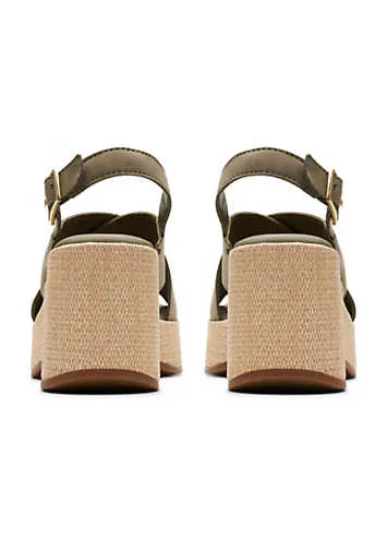 Olive Nubuck Manon Wish Sandals by Clarks | Look Again