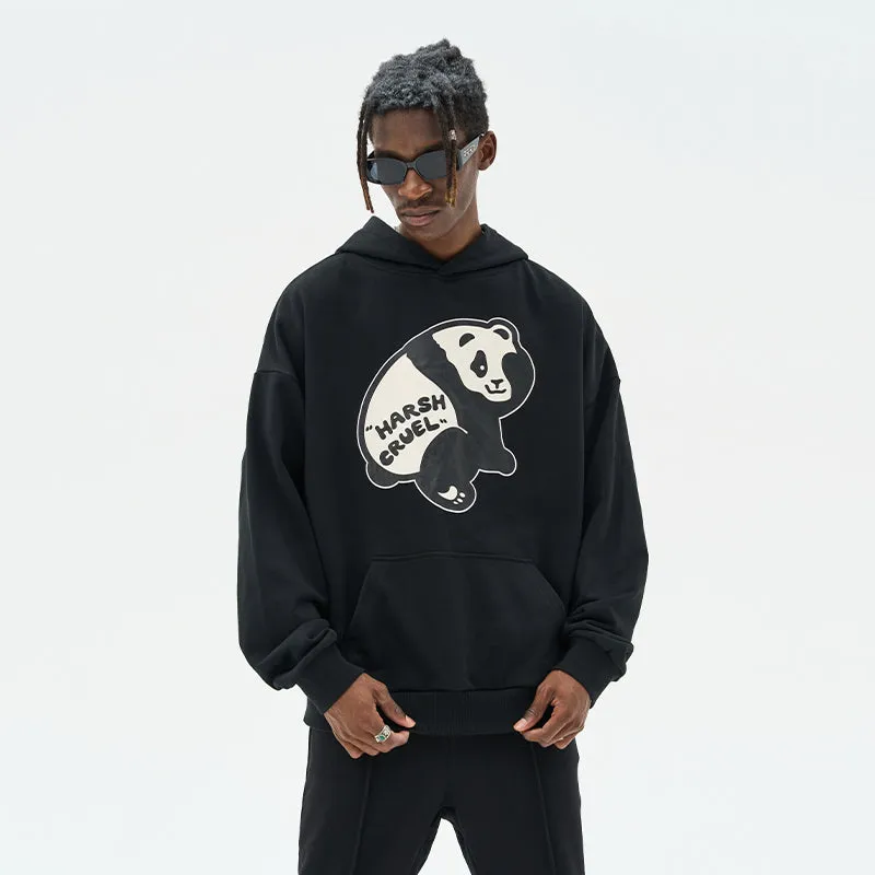 Panda Logo Printed Hoodie