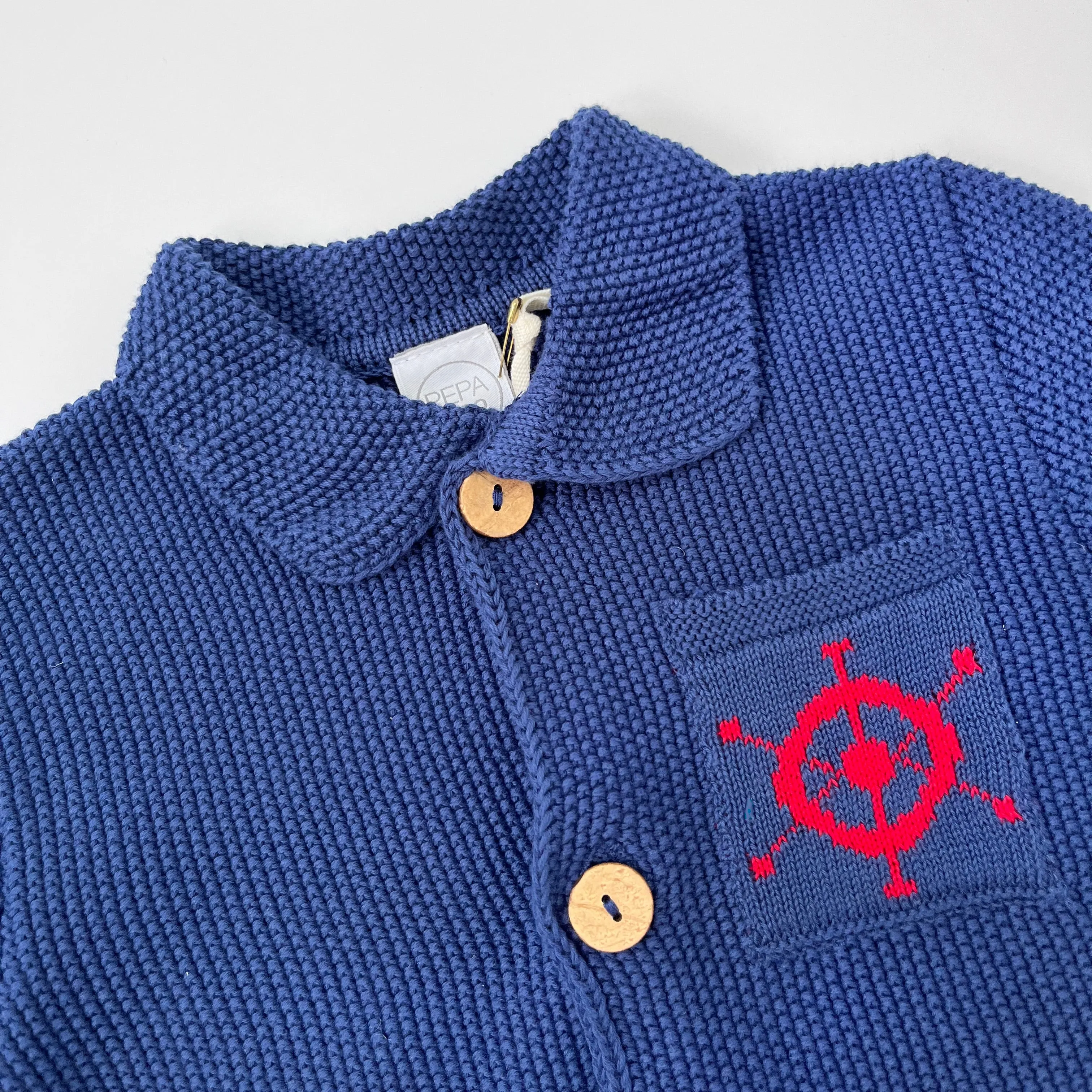 Pepa & Co Royal Blue Cotton Cardigan: 2 Years (Brand New)