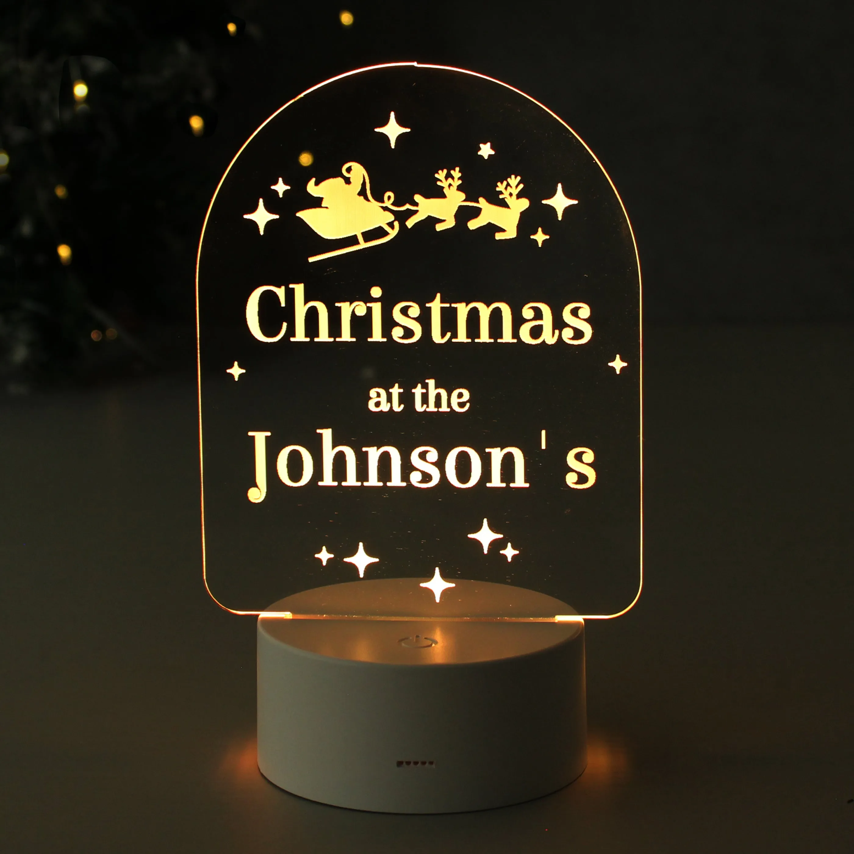 Personalised Free Text Christmas LED Light