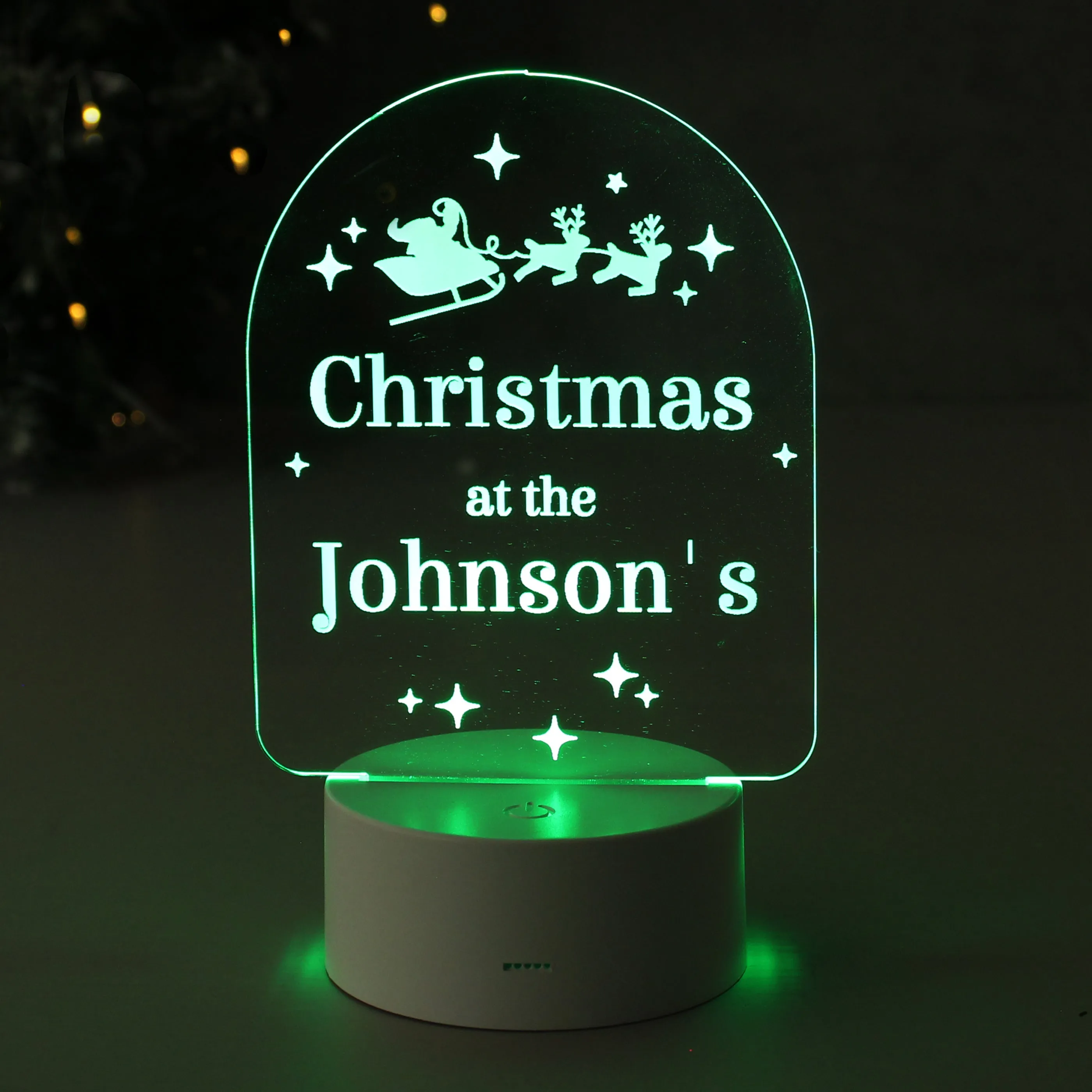 Personalised Free Text Christmas LED Light