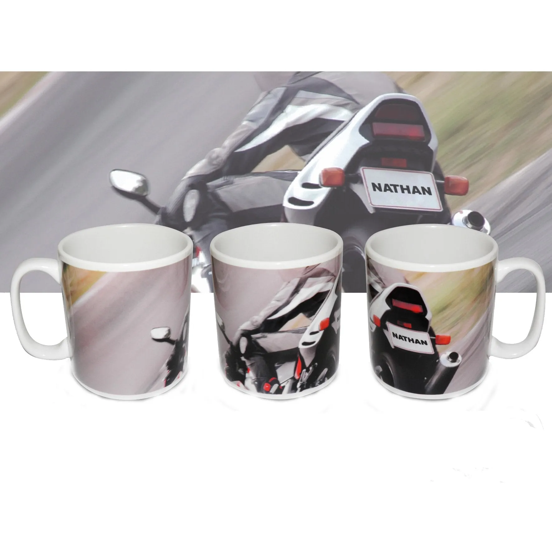 Personalised Motorbike Mug