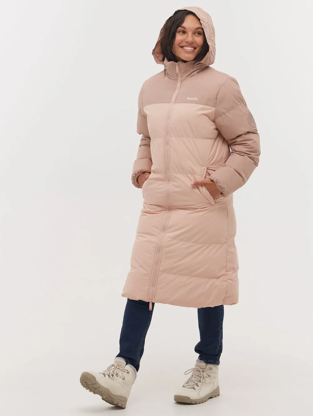    Phyllis Two-Tone Long Parka  