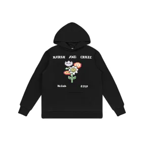 Pixel Flowers Printed Hoodie