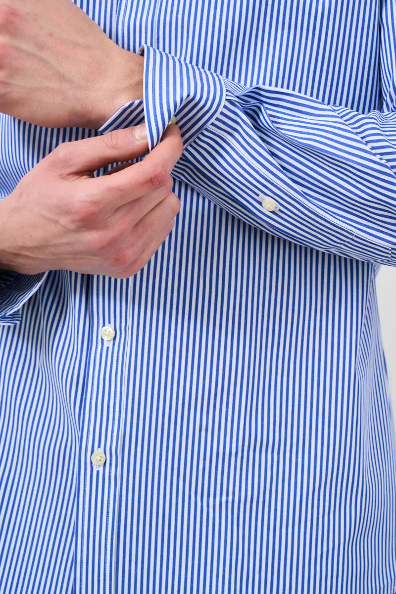 POLO RALPH LAUREN Camicia uomo in popeline stretch Slim-fit a righe