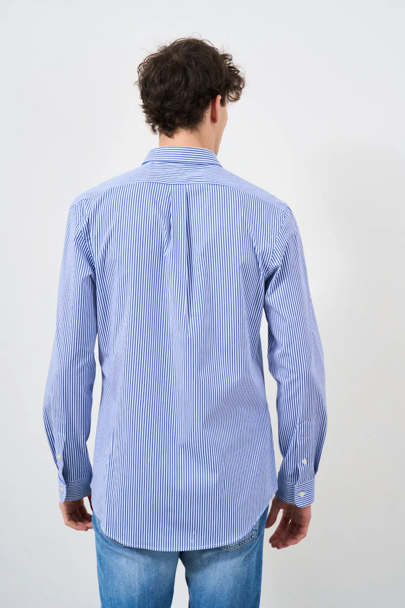 POLO RALPH LAUREN Camicia uomo in popeline stretch Slim-fit a righe