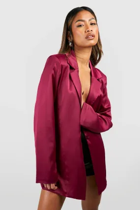 Premium Satin Relaxed Fit Blazer