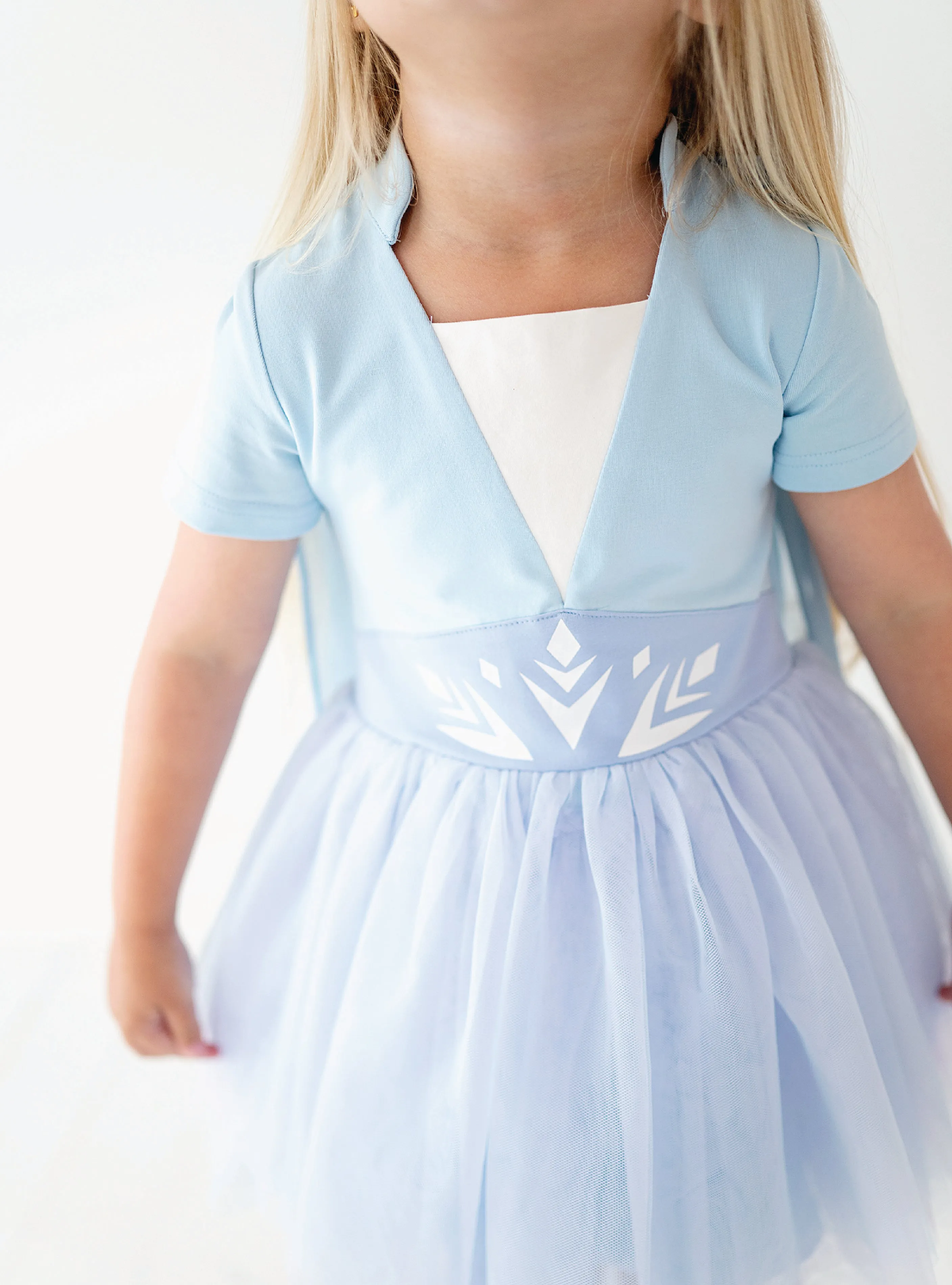 PREORDER - Crystal Blue Dress with Cape