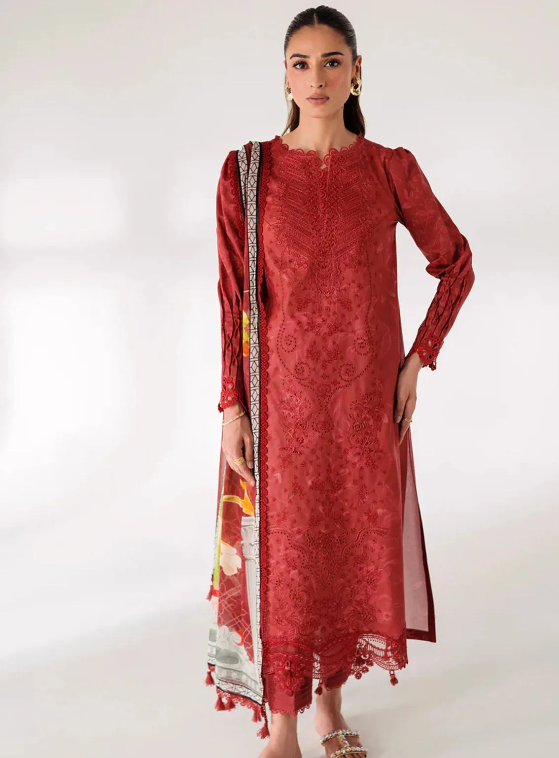 Qprints By Qalamkar Embroidered Lawn 3 Piece Unstitched Suit QLM24QP AR-09 RENEE