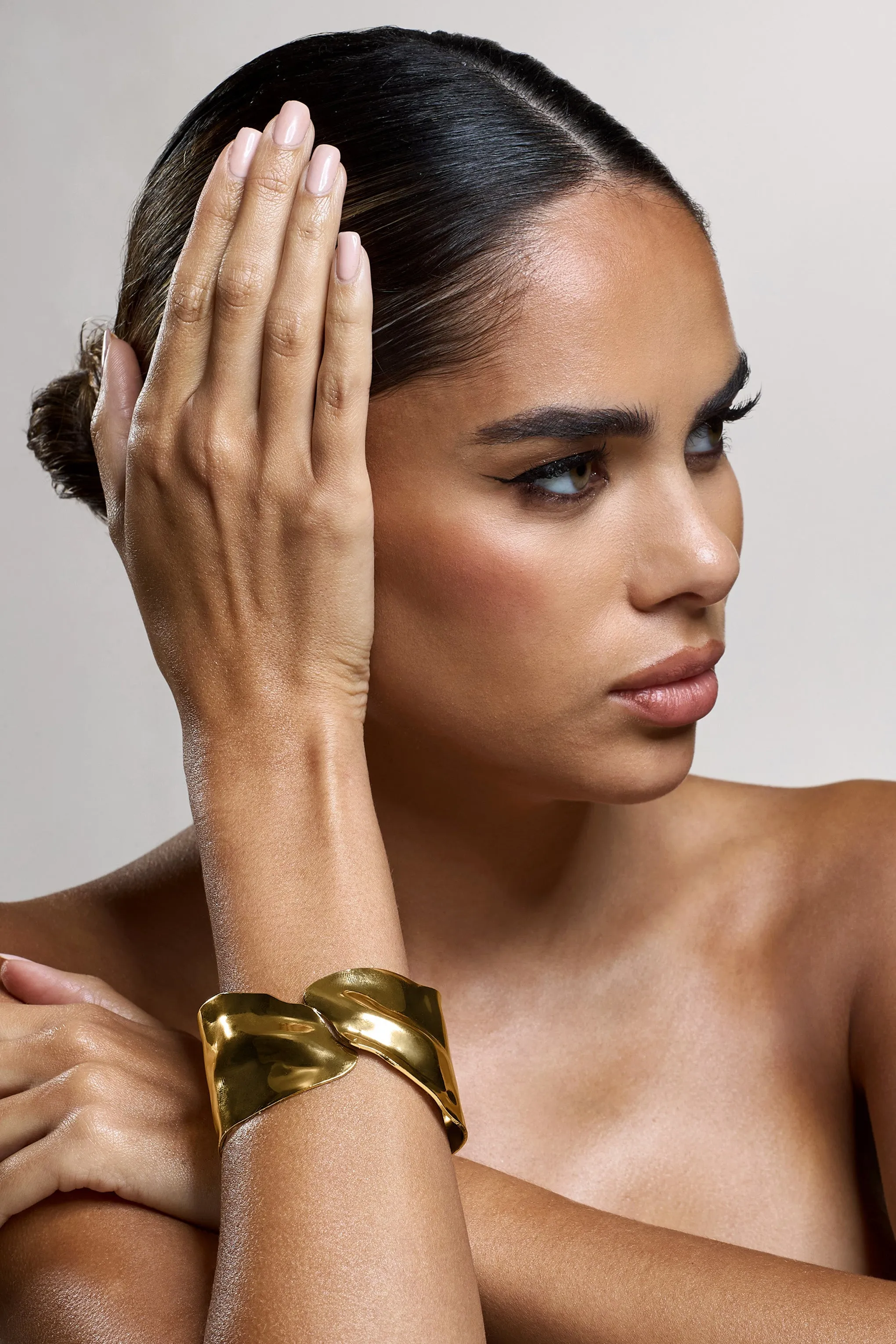 Radiance | Gold Abstract Chunky Bracelet