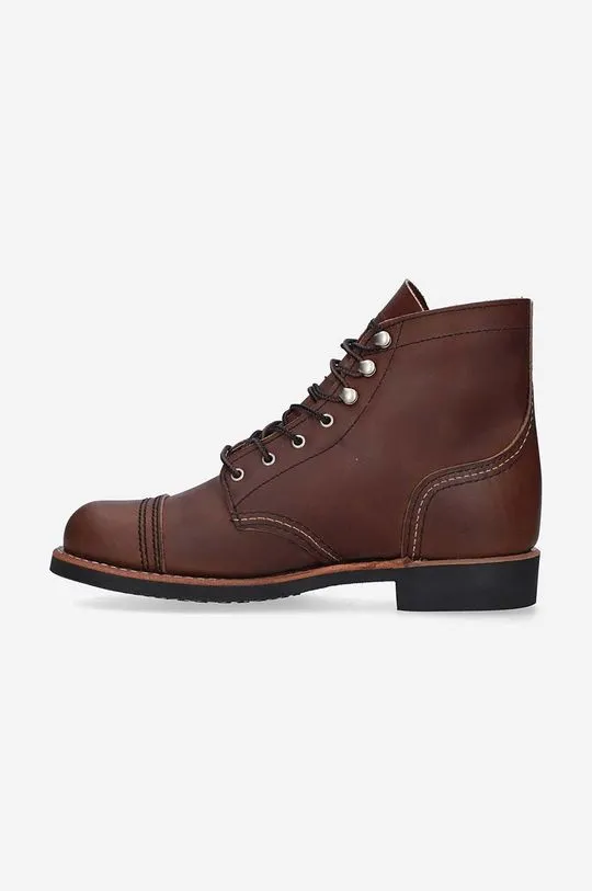 Red Wing leather shoes men's brown color