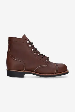 Red Wing leather shoes men's brown color