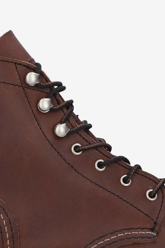 Red Wing leather shoes men's brown color